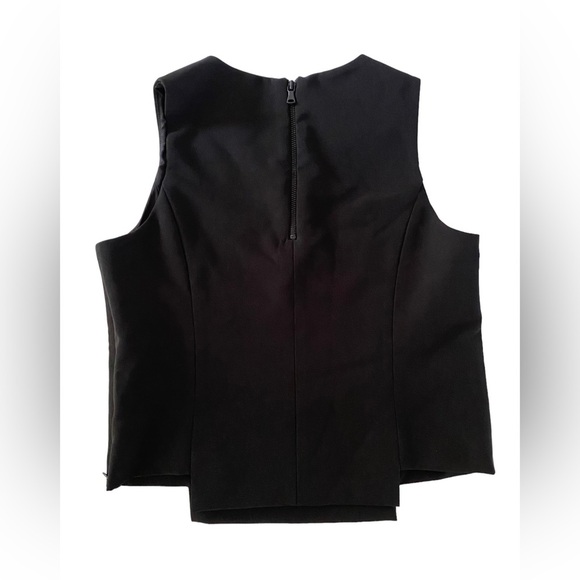 Milly Minis Girls Cady Seamed Sleeveless Top Black NWT - Picture 2 of 5